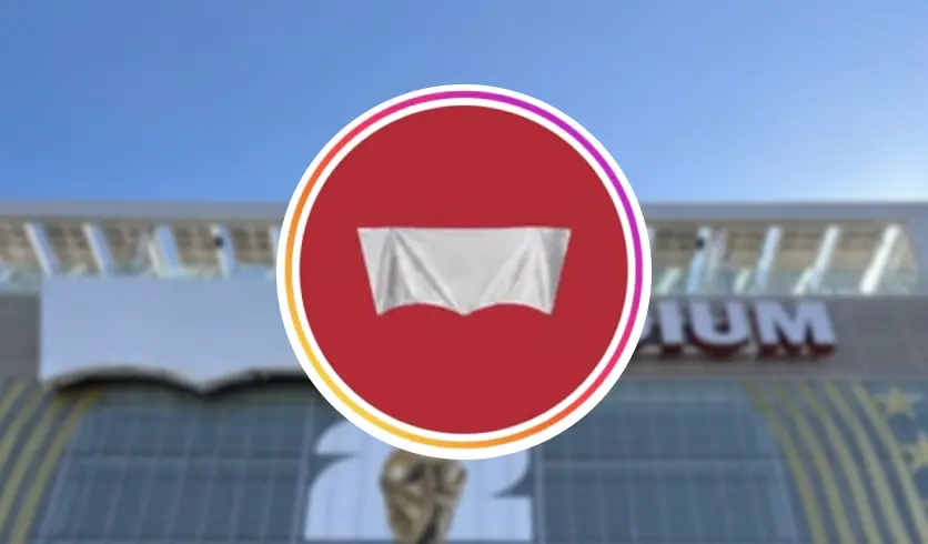 Levi's logo covered-up stadium background